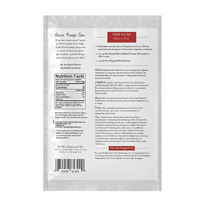 Wages® Mild Salsa Tomato Mix 0000001074 Runnings - Main Image