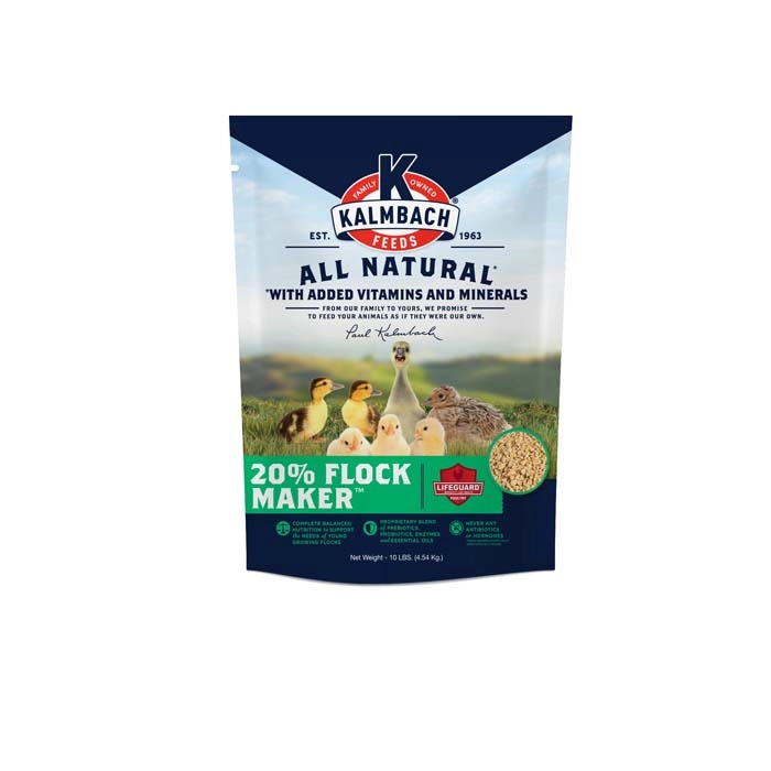 KALMBACH FEEDS 20 Flock Maker Crumble 10 Lbs Runnings kalmbach-feeds-20-flock-maker-crumble-10-lbs-runnings