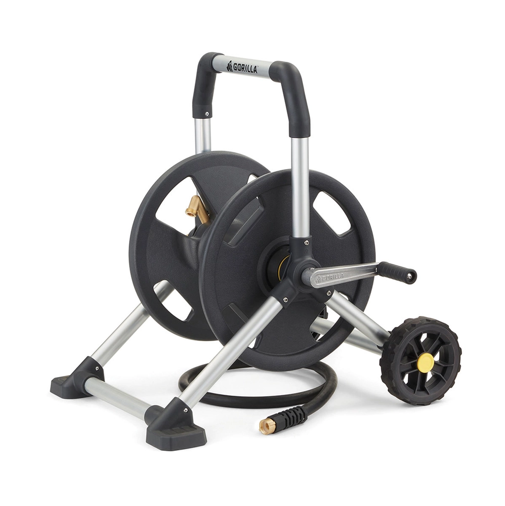 GORILLA CARTS® 200 ft. Aluminum Zero Rust Mobile Hose Reel