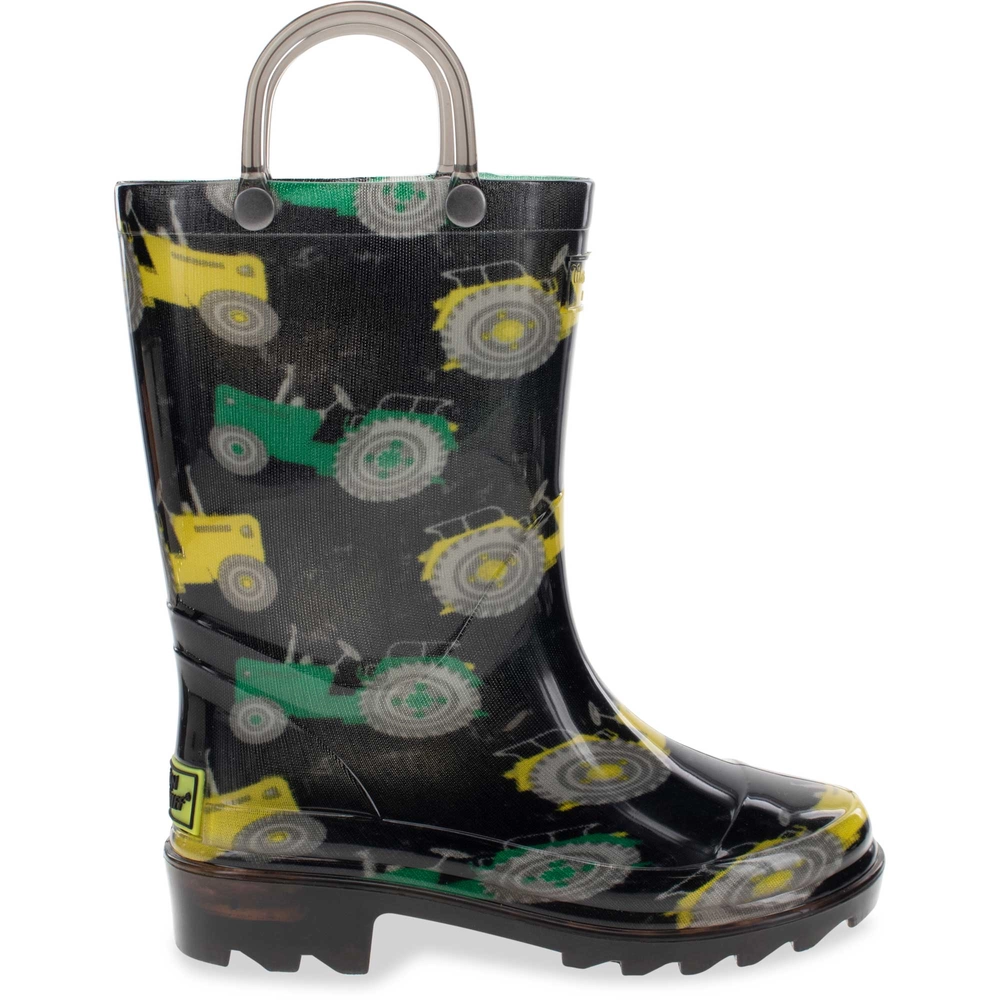 WESTERN CHIEF® Kids Tractor Lighted PVC Rain Boot Runnings