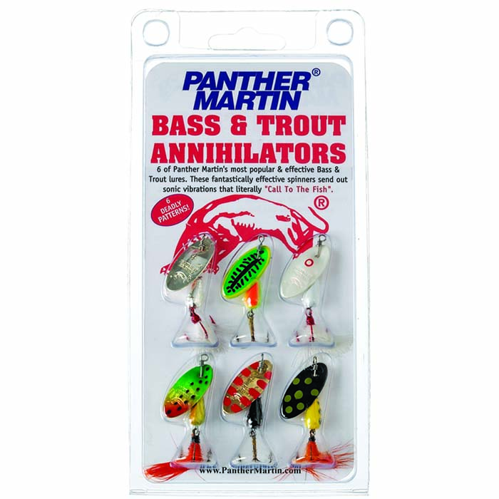 Panther Martin® Assorted, 6 pack, 6 Spinner Kit, 61/4 oz. - Runnings