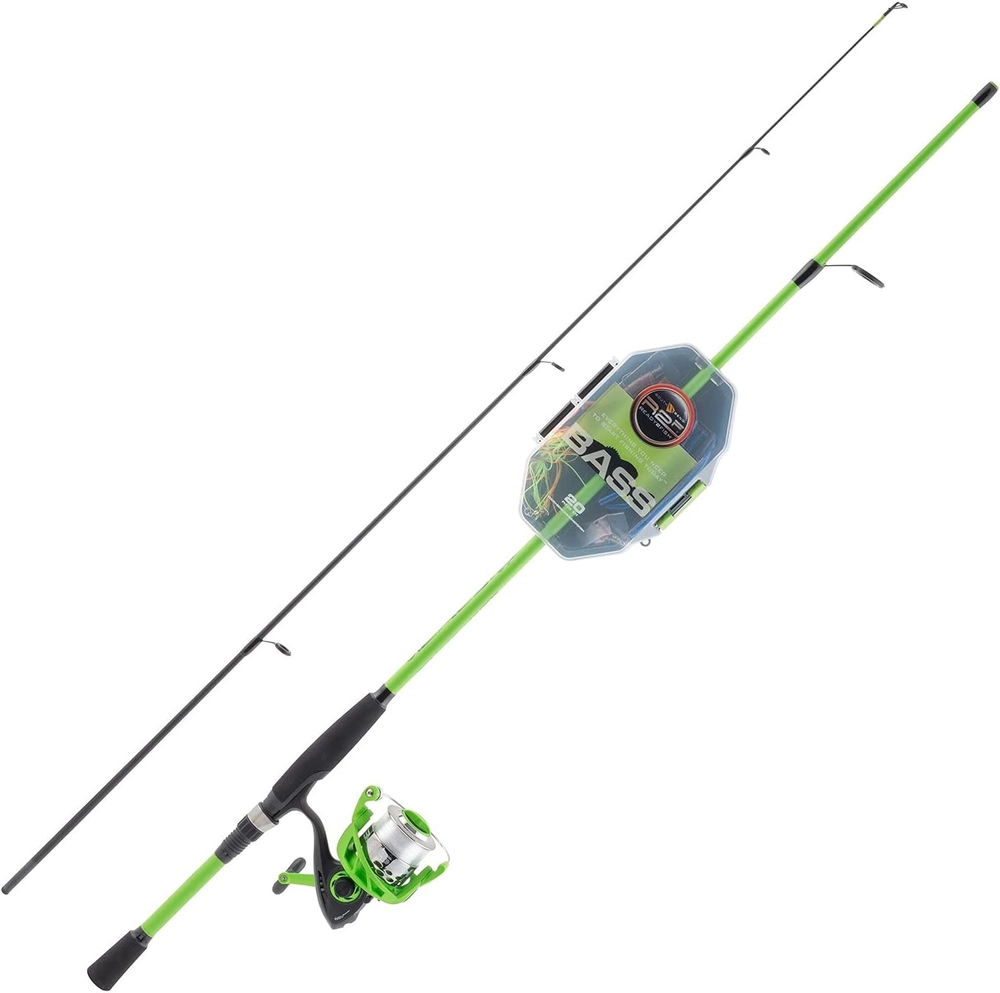 SouthBend Fishing Combo Reel R2F4 Bass Spin Combo with Kit