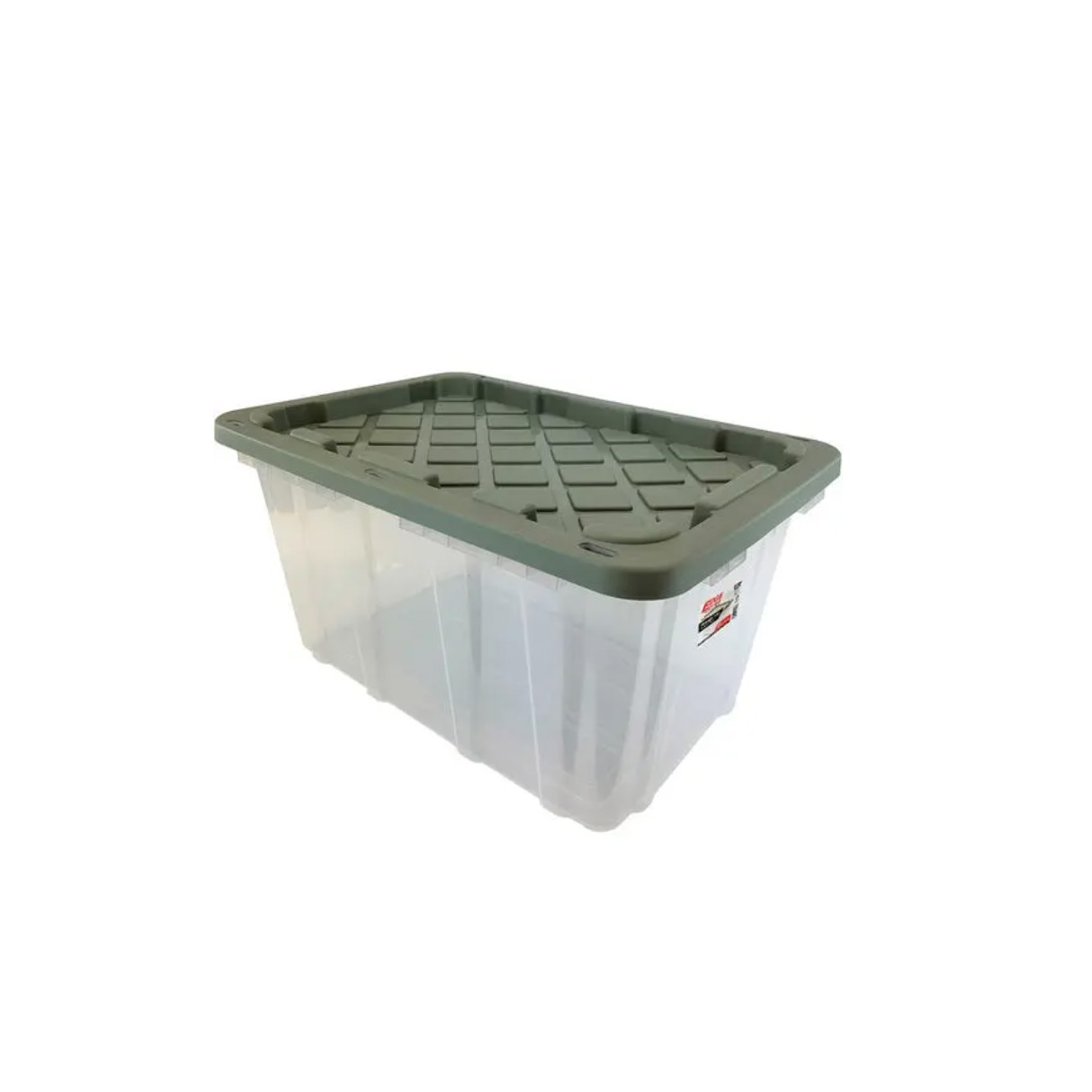 Edge Plastics Heavy Duty Clear Tough Tote, 27 gal