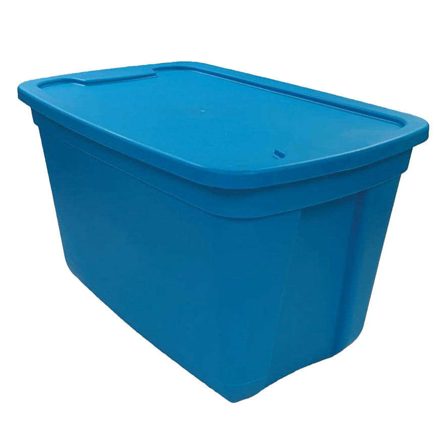 Edge Plastics 20 Gallon Blue Storage Tote