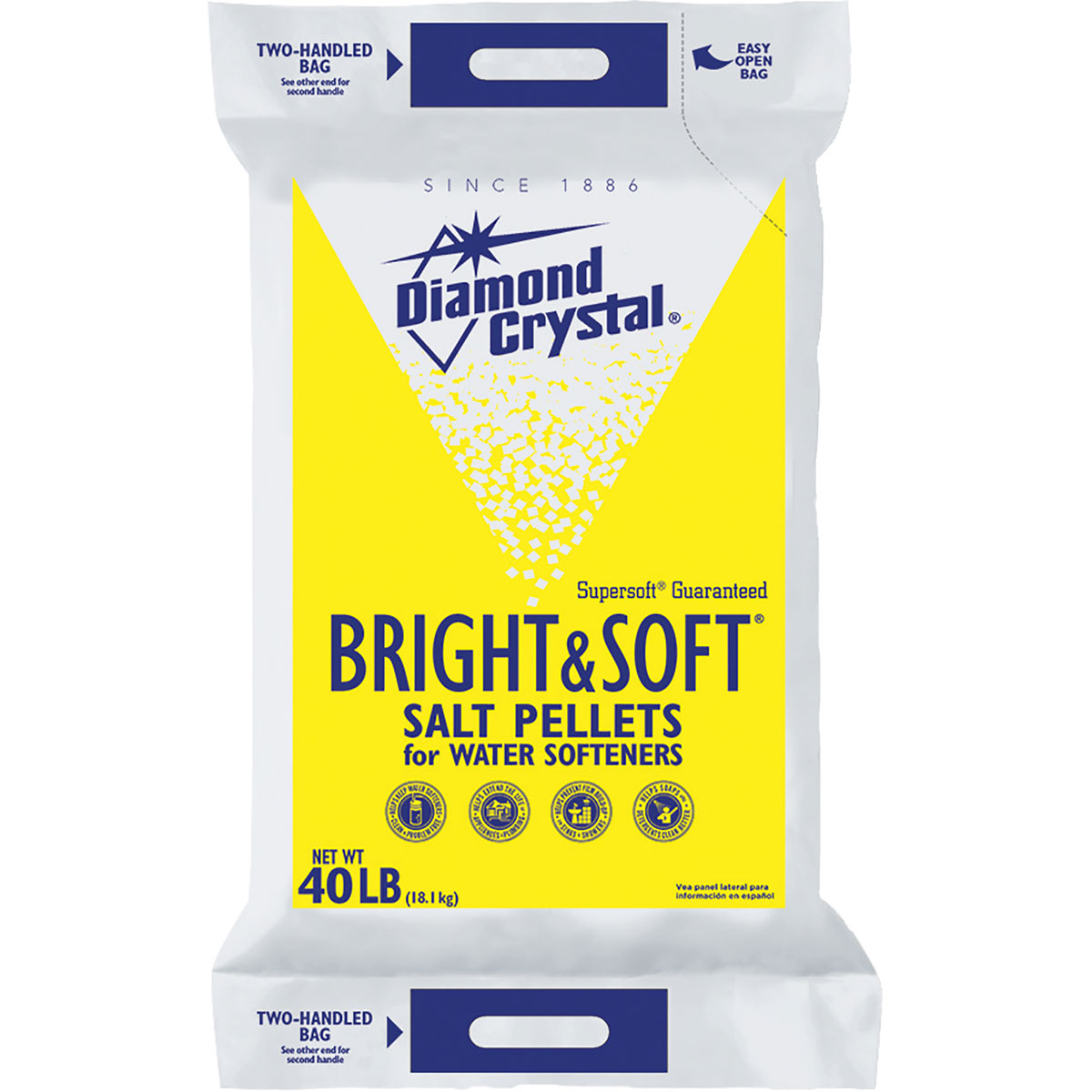 Diamond Crystal® Bright & Soft® Salt Pellets, 40 lbs.