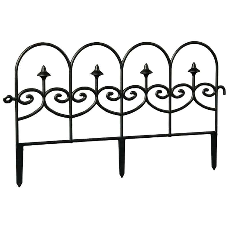 Southern Patio™ Fleur De Lys Black Poly Fencing