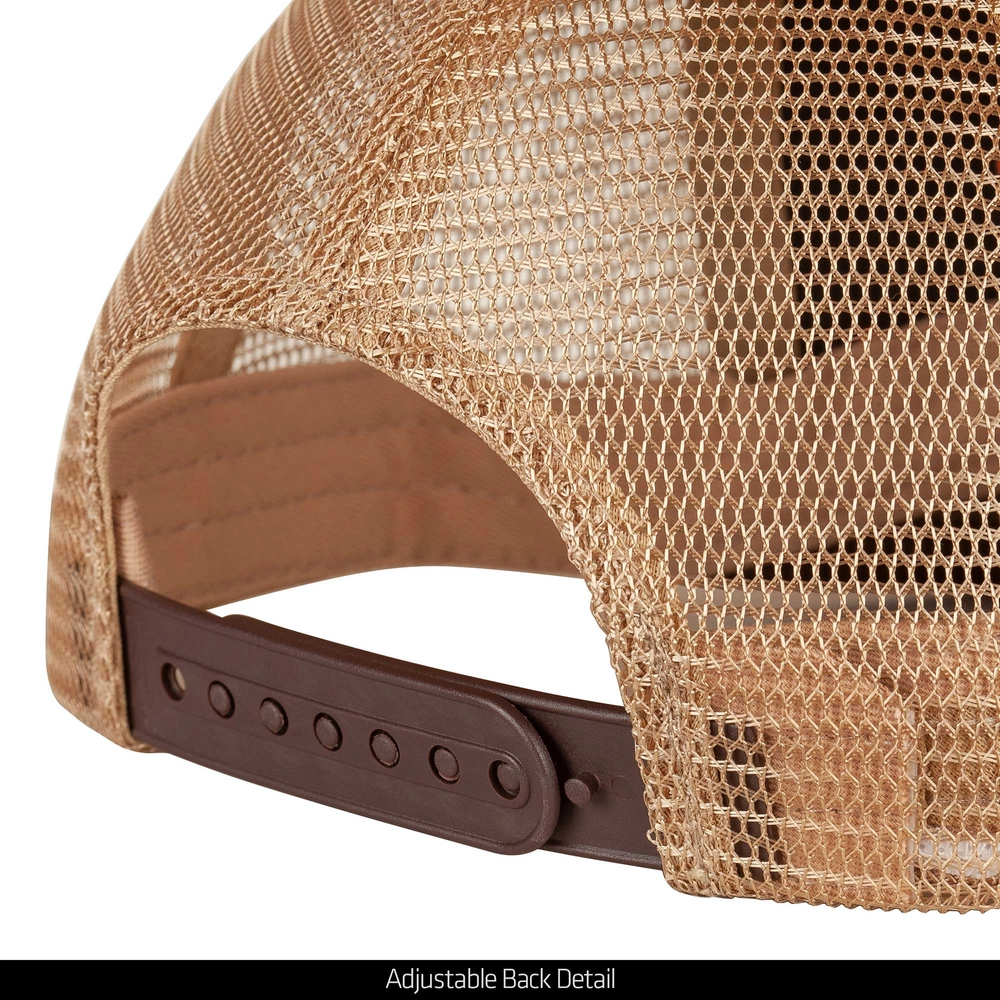 Huntworth Men's Logo Trucker Cap - Brown/Orange