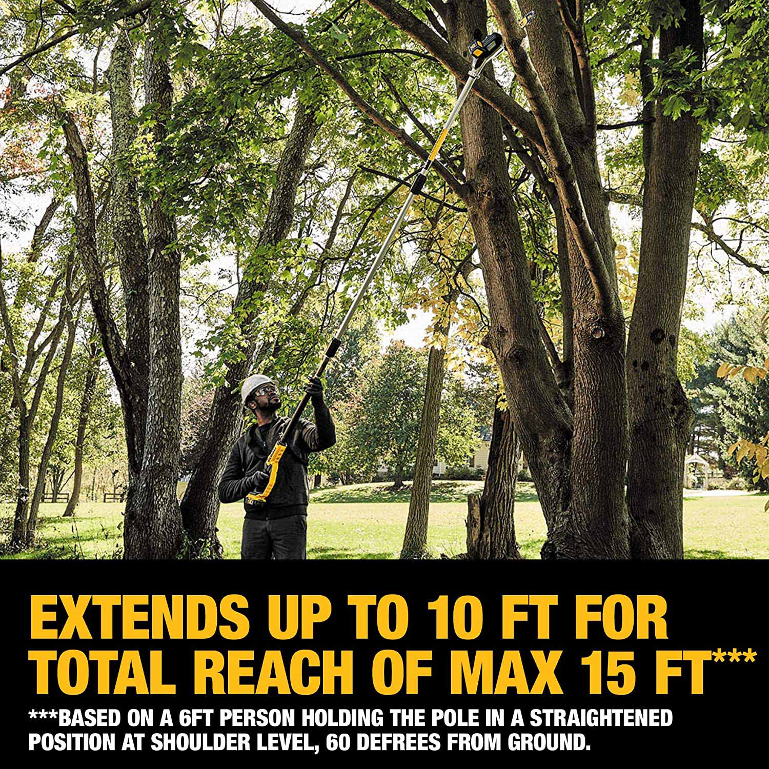 DEWALT 20V MAX XR Brushless Cordless Pole Saw Kit with 4.0 Ah Battery & Charger View 4 of 7
