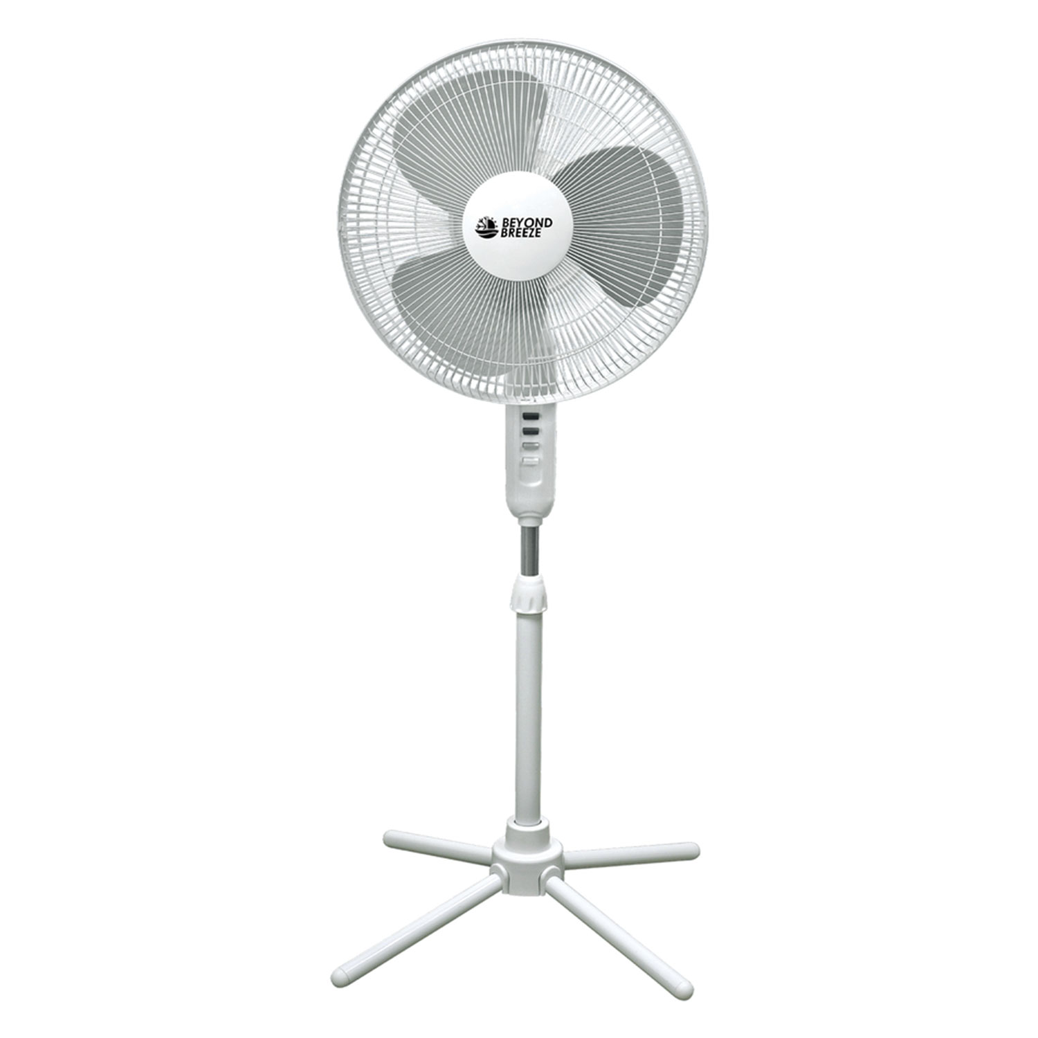 Beyond Breeze 16” 3 Speed Oscillating Floor Fan, White