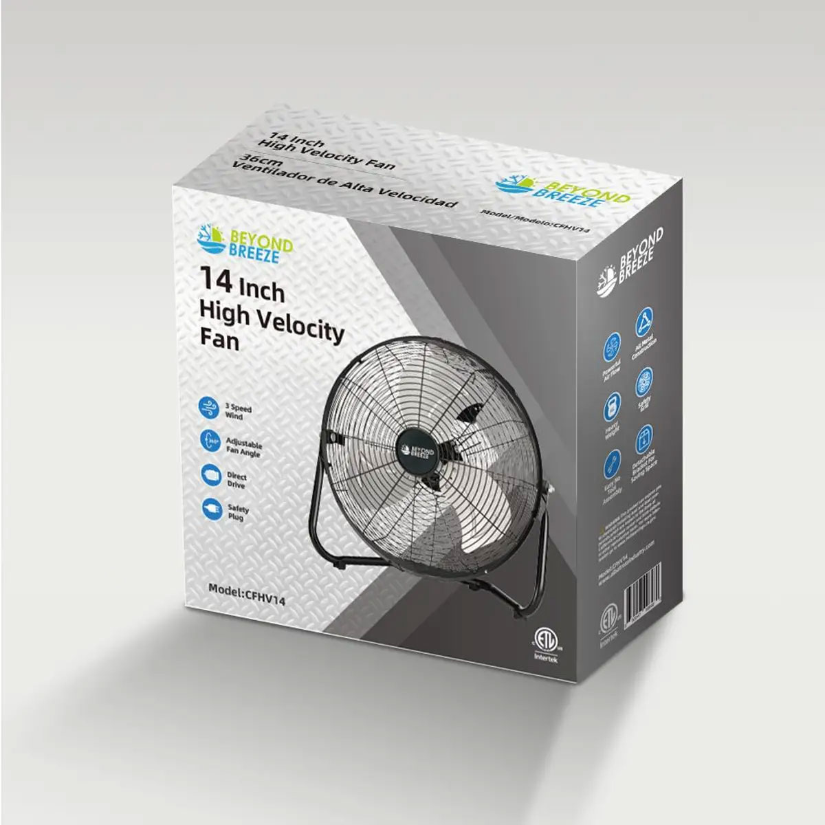 Beyond Breeze 14” 3 Speed High Velocity Cradle Fan View 1 of 2