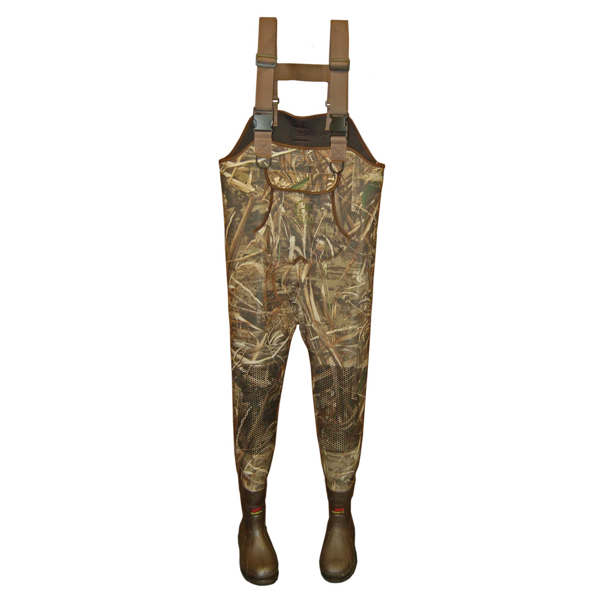 Ducks Unlimited Youth Bufflehead Insulated Chest Waders - Realtree Max-7, Size 7