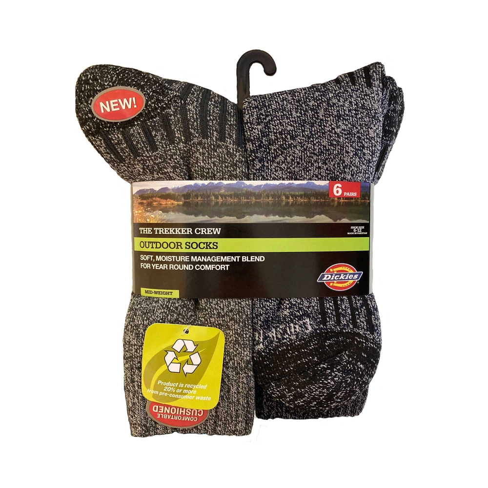 Dickies® Men's Trekker Crew Outdoor Socks Multipack - Runnings