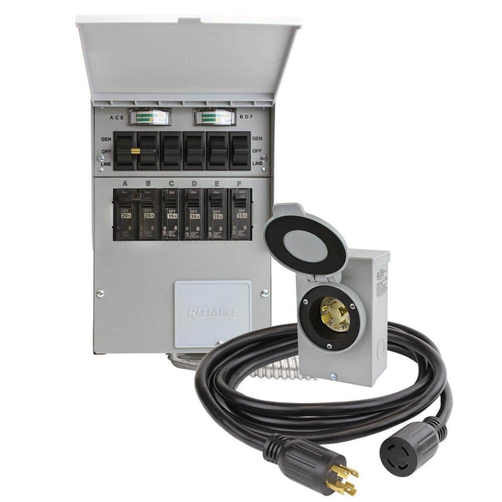 Reliance® Controls Pro/Tran 2® Manual Transfer Switch Kit, 6 Circuit - 7,500W