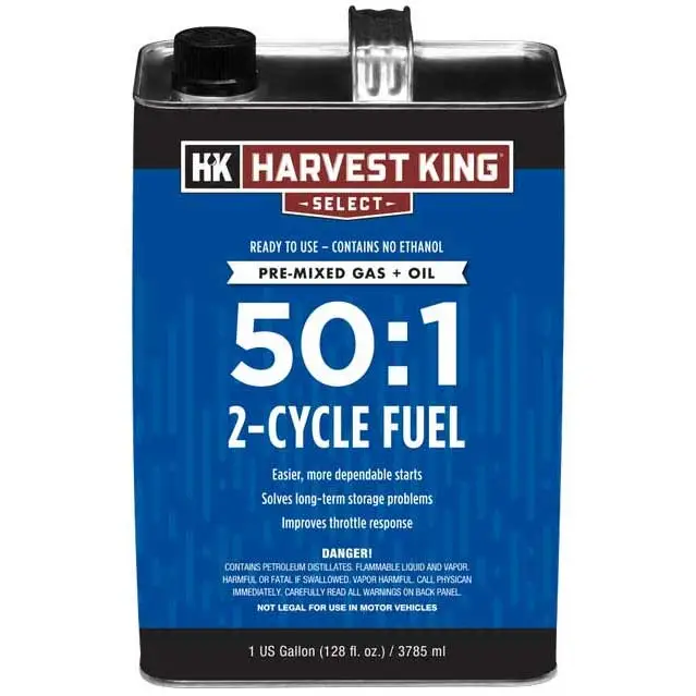 Harvest King 50:1 2-Cycle Pre-Mixed Gas & Oil, 1 gal.