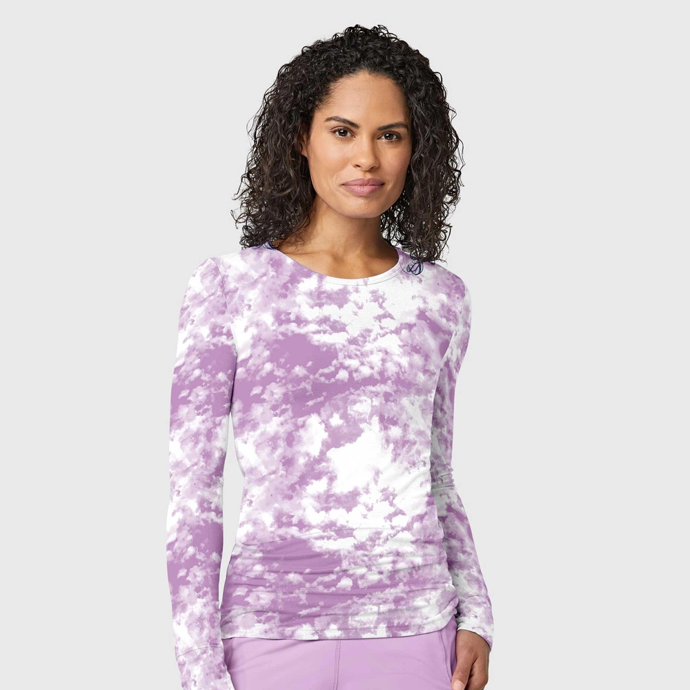 WonderWink® Women's All-over Printed Silky Tee Shirt - Runnings