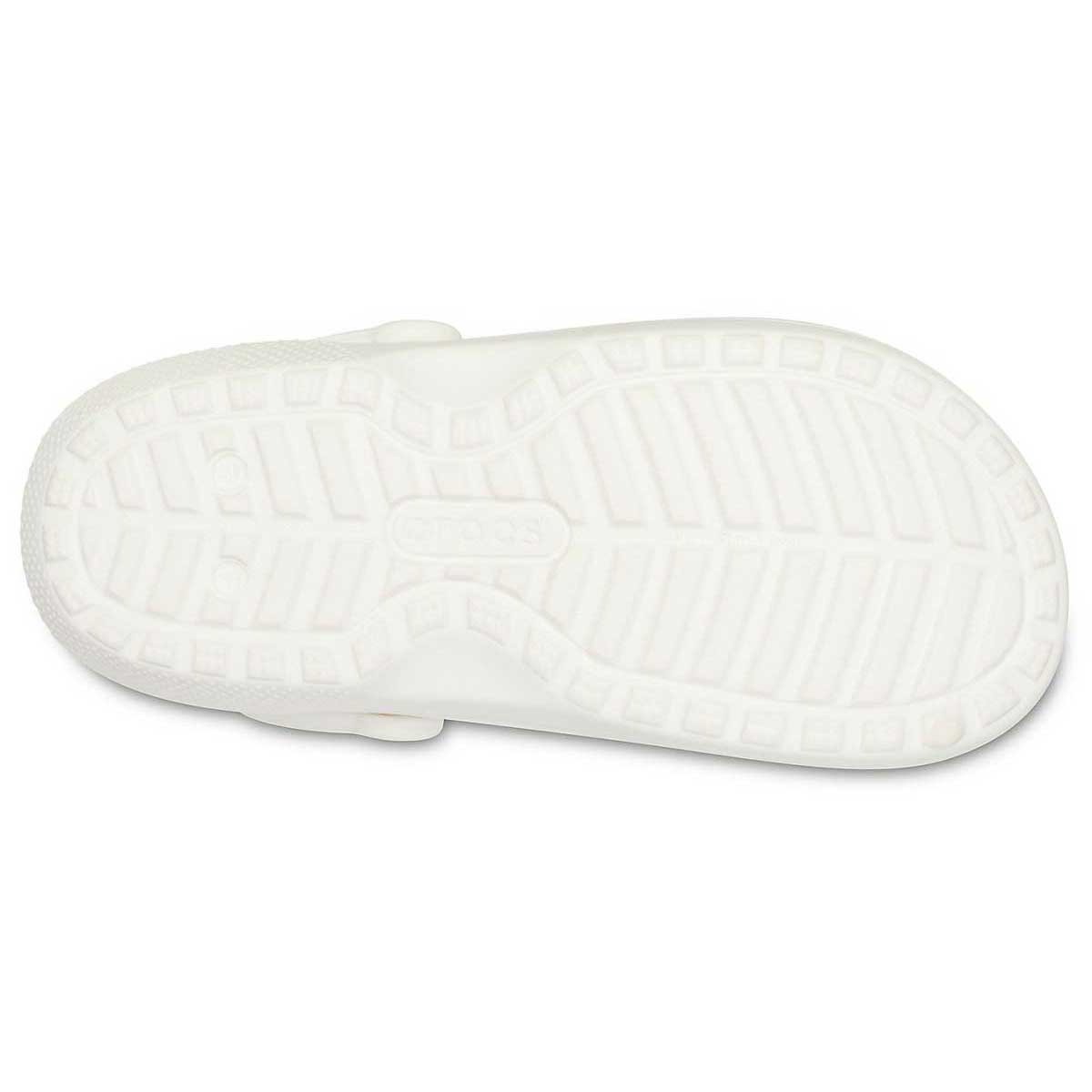Crocs™ Classic Lined Clog - White/Grey, Size Men 8/Women 10 View 4 of 6