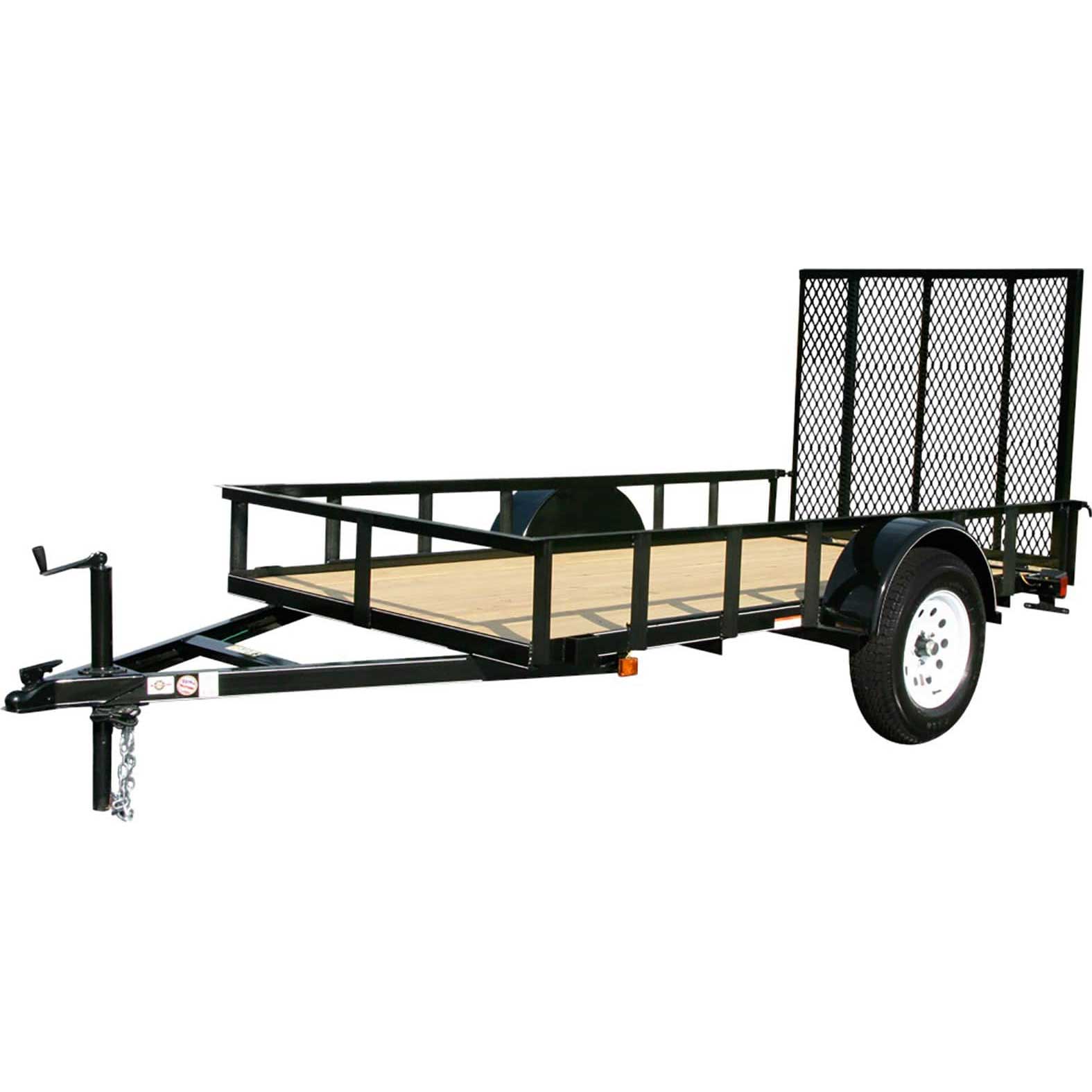 Carry-On Trailer® 5 1/8' x 8' Wood Floor Single Axle Utility Trailer - 2,990 lbs. GVWR