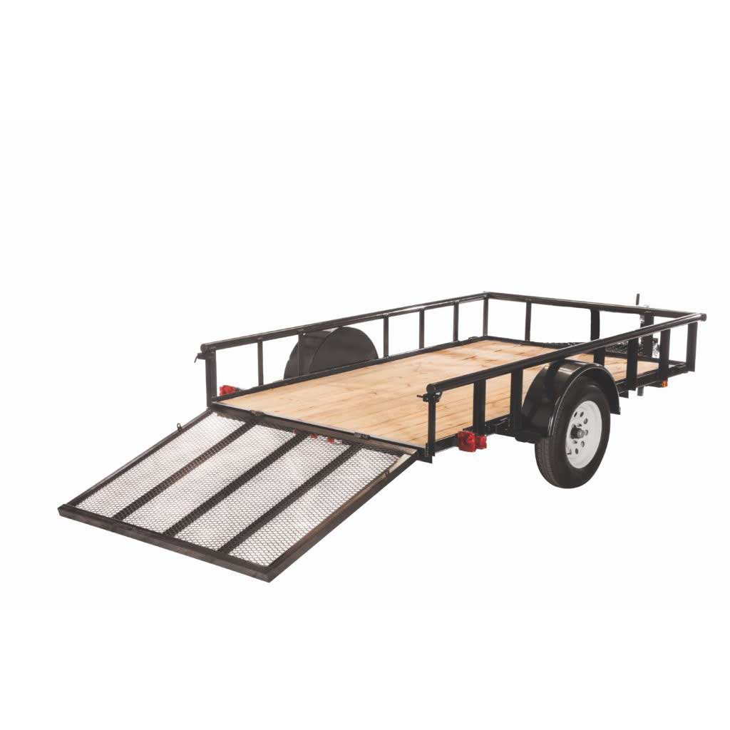 Carry-On Trailer® 5 1/8' x 8' Wood Floor Single Axle Utility Trailer - 2,990 lbs. GVWR View 1 of 2
