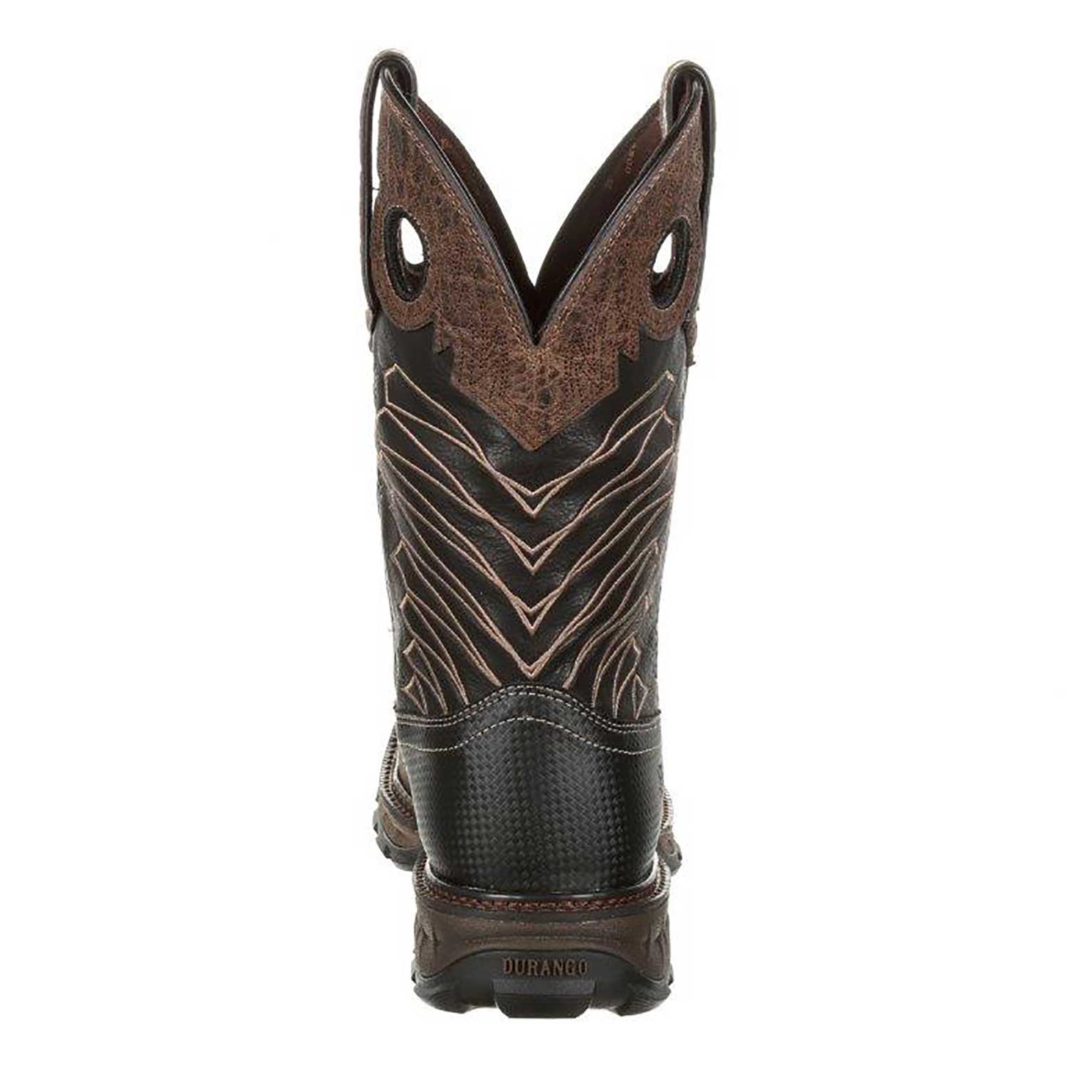 Durango® Maverick XP™ Steel-Toe Waterproof Western Work Boots - Chocolate Safari Elephant Black, 8 View 2 of 5