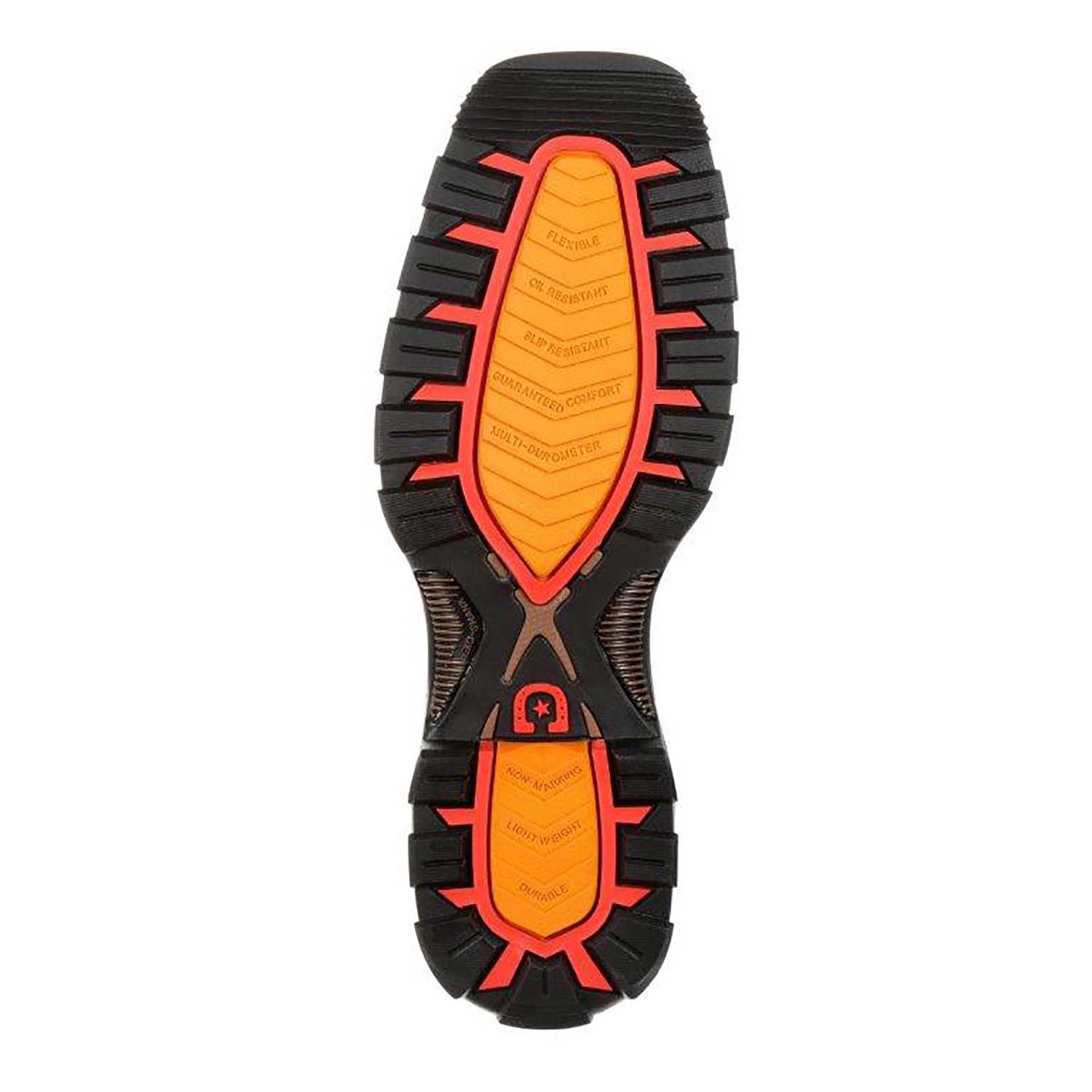 Durango® Maverick XP™ Steel-Toe Waterproof Western Work Boots - Chocolate Safari Elephant Black, 8 View 4 of 5
