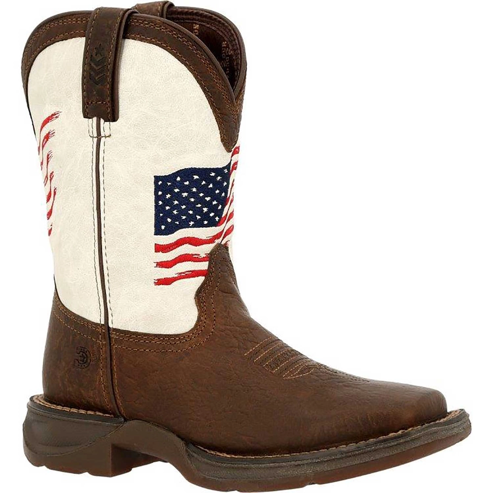Durango® Lil' Rebel™ Little Kids Distressed Flag Western Boots