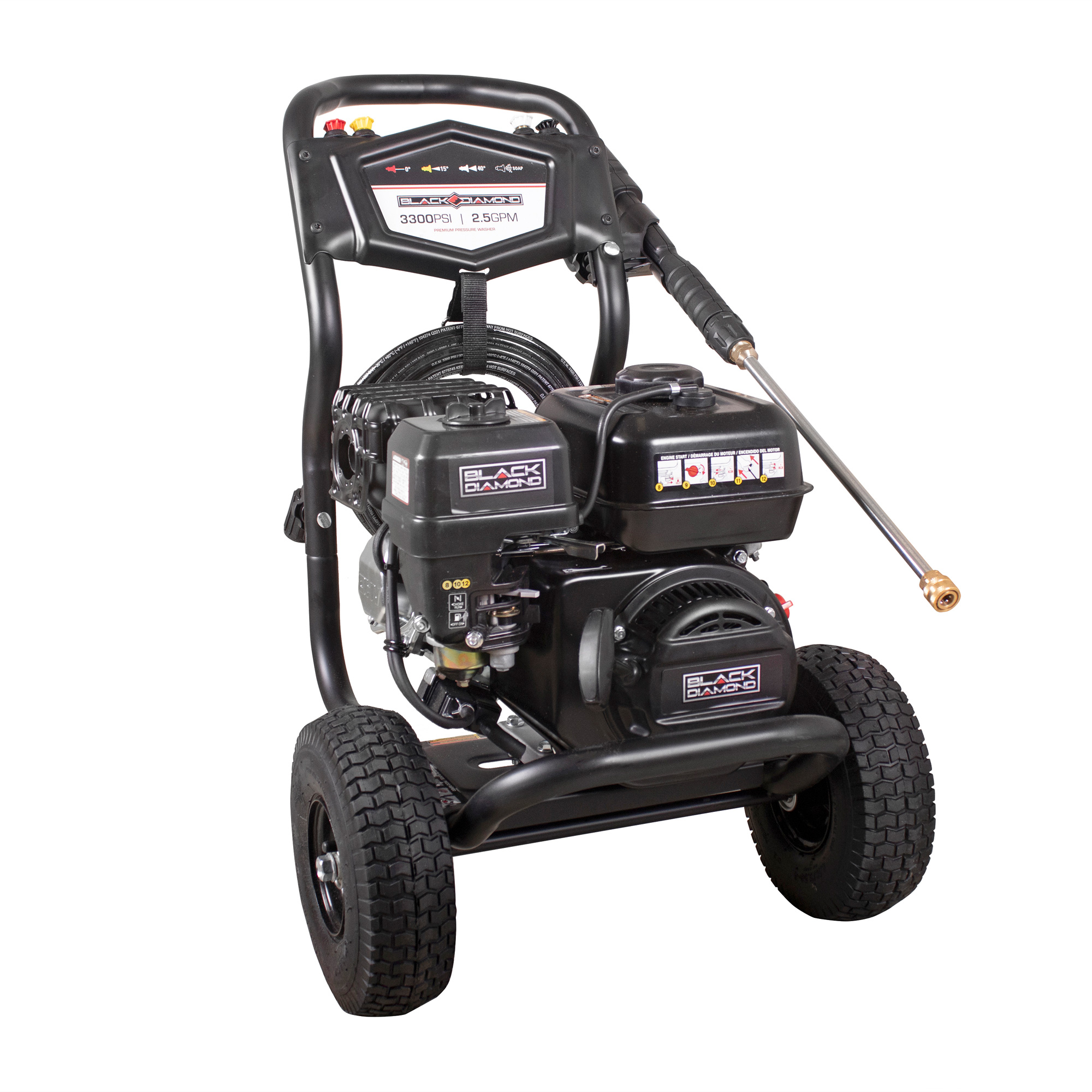 Black Diamond® Pressure Washer - 208cc, 3300PSI, 2.5 GPM View 2 of 4