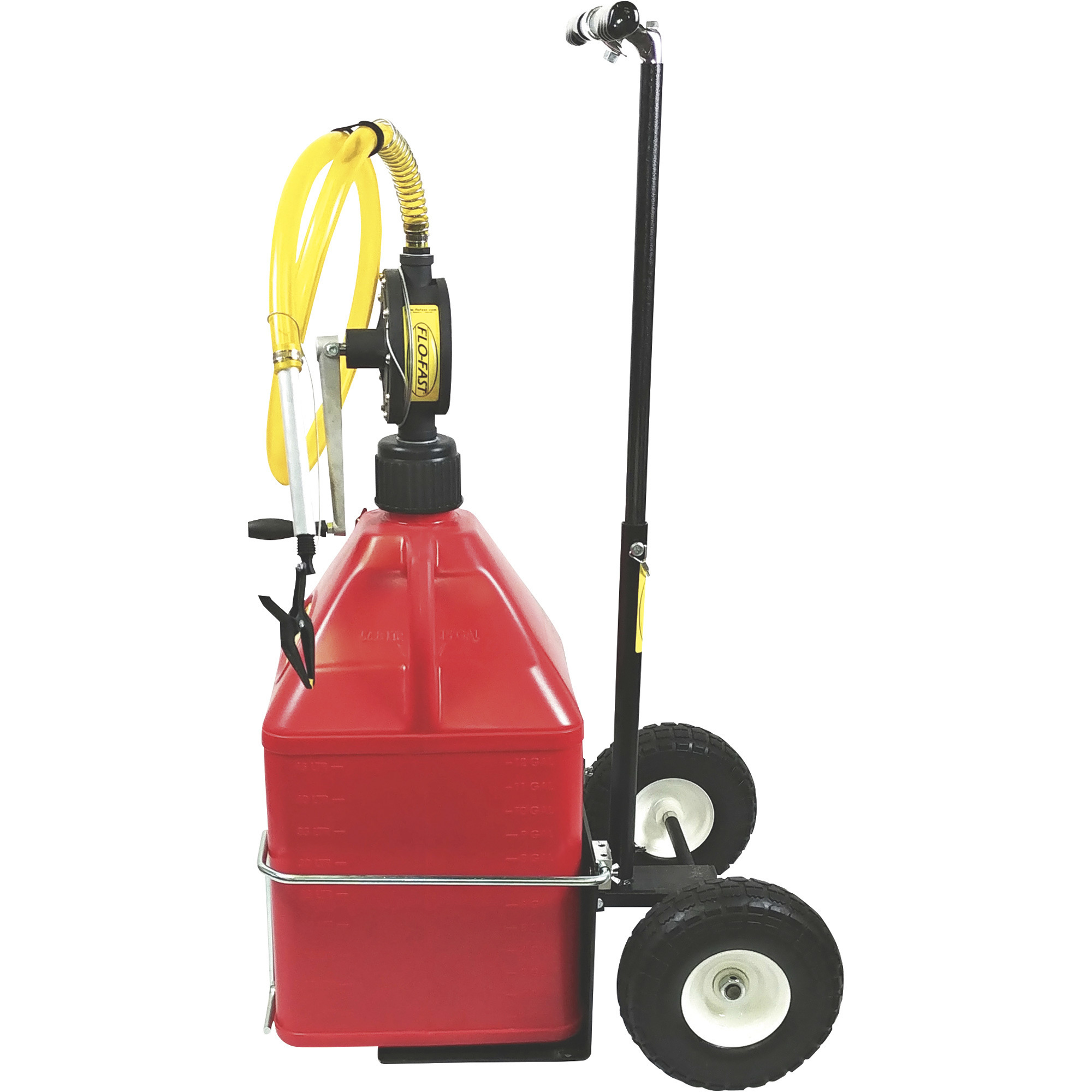 FLO-FAST 15 Gal Gas Red Container w/ Pump & Cart View 3 of 5