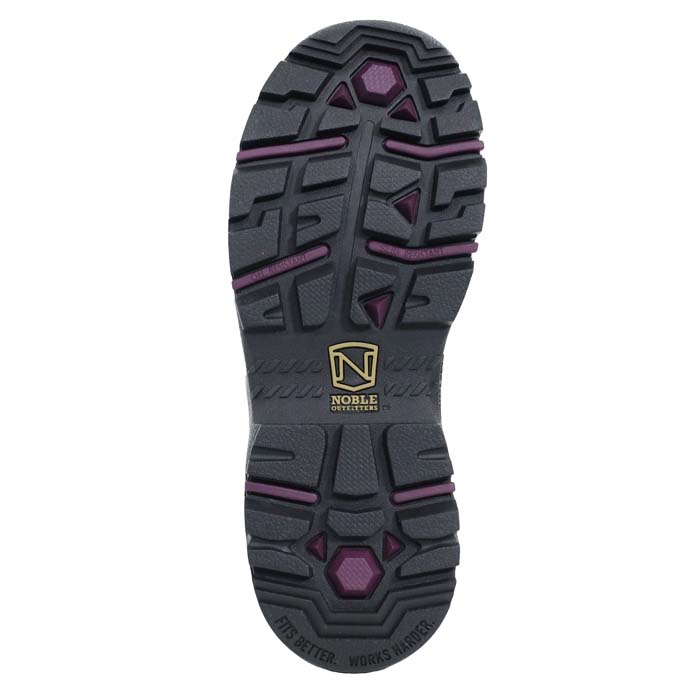 Noble Outfitters® Women’s Cutter Hiker Mid Waterproof - Charcoal/Beet, 6.5 View 2 of 3