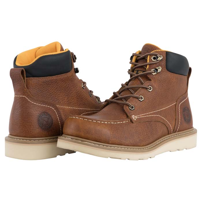 Noble Outfitters® Men’s Wedge 6” Steel Toe Work Boot - Whiskey, 9 View 2 of 3