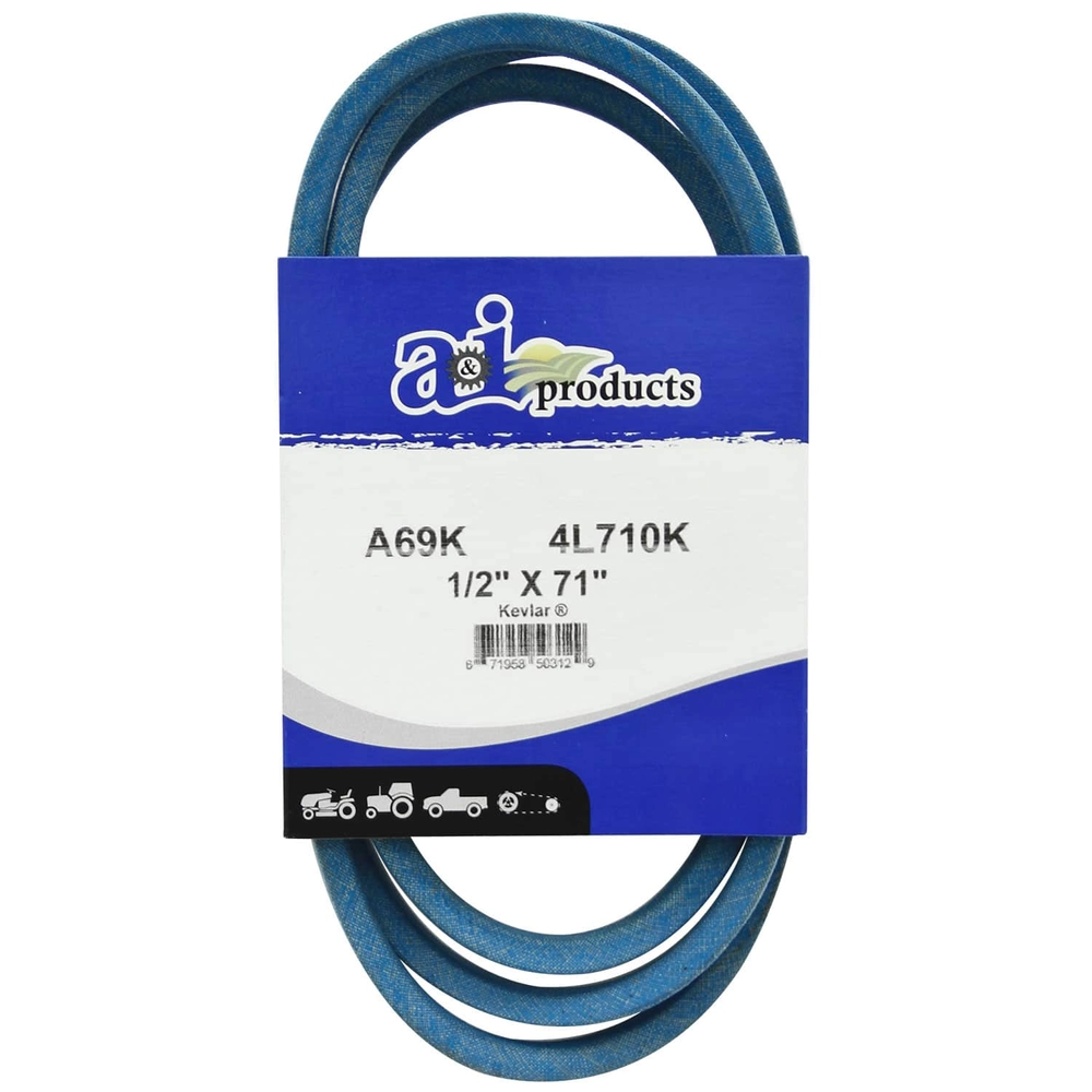 A&I Kevlar Blue V-Belt, 1/2