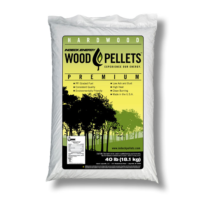 INDECK Energy Premium Wood Pellets, 40 lbs. test