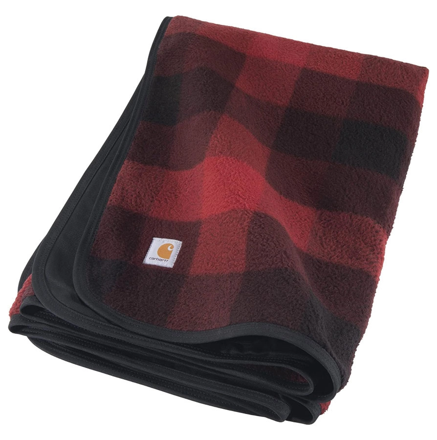 Carhartt Firm Duck Sherpa-Lined Pet Blanket - Hubbard Plaid