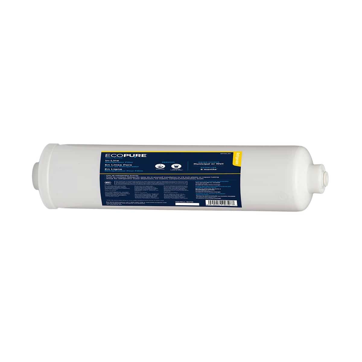 EcoPure® In-Line Refrigerator Filter