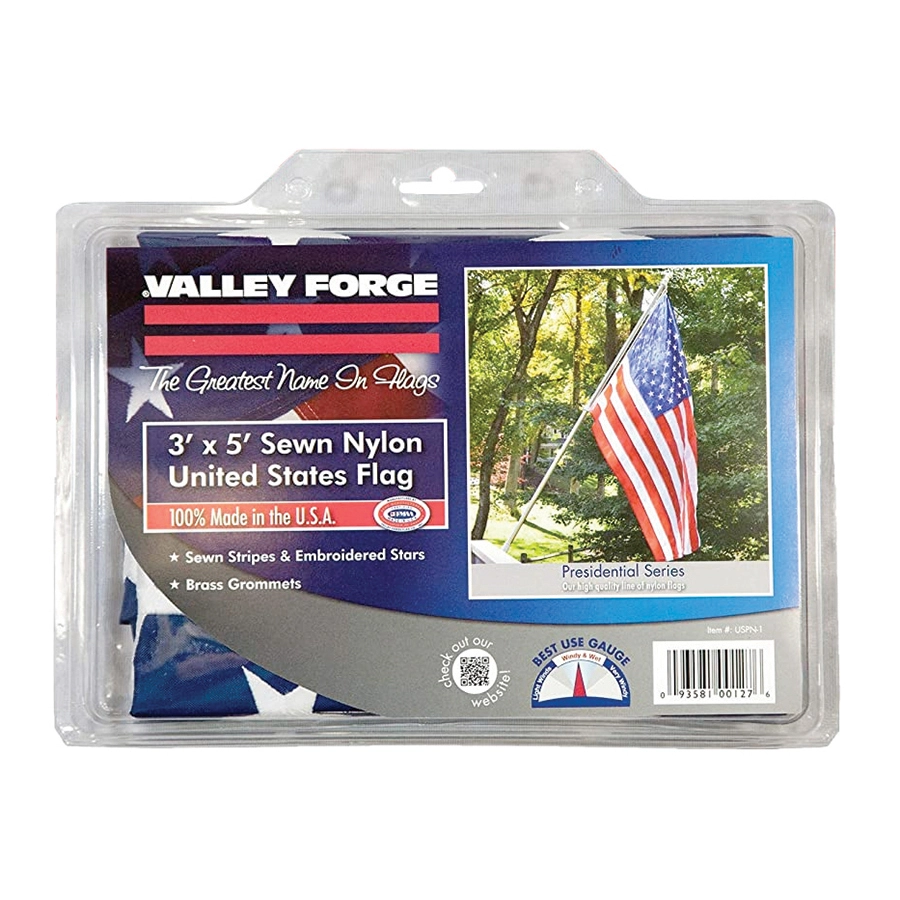 Valley Flag 3' x 5' Nylon American Flag Runnings
