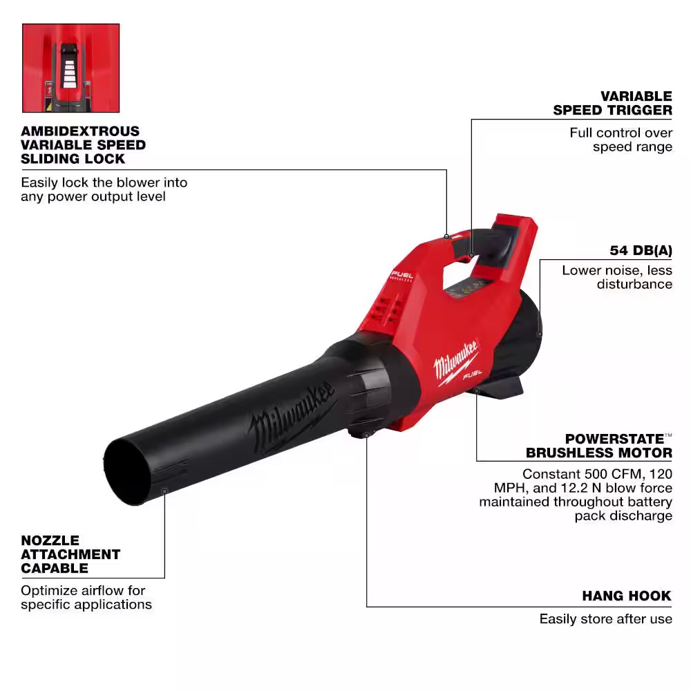 Milwaukee M18 FUEL Cordless Blower (Tool Only) View 2 of 4