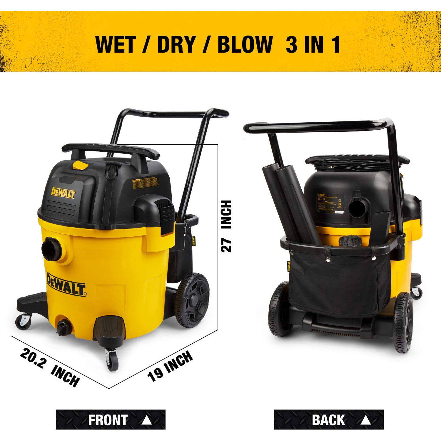 DEWALT Poly Wet/Dry Vacuum, 14 gal. View 3 of 5
