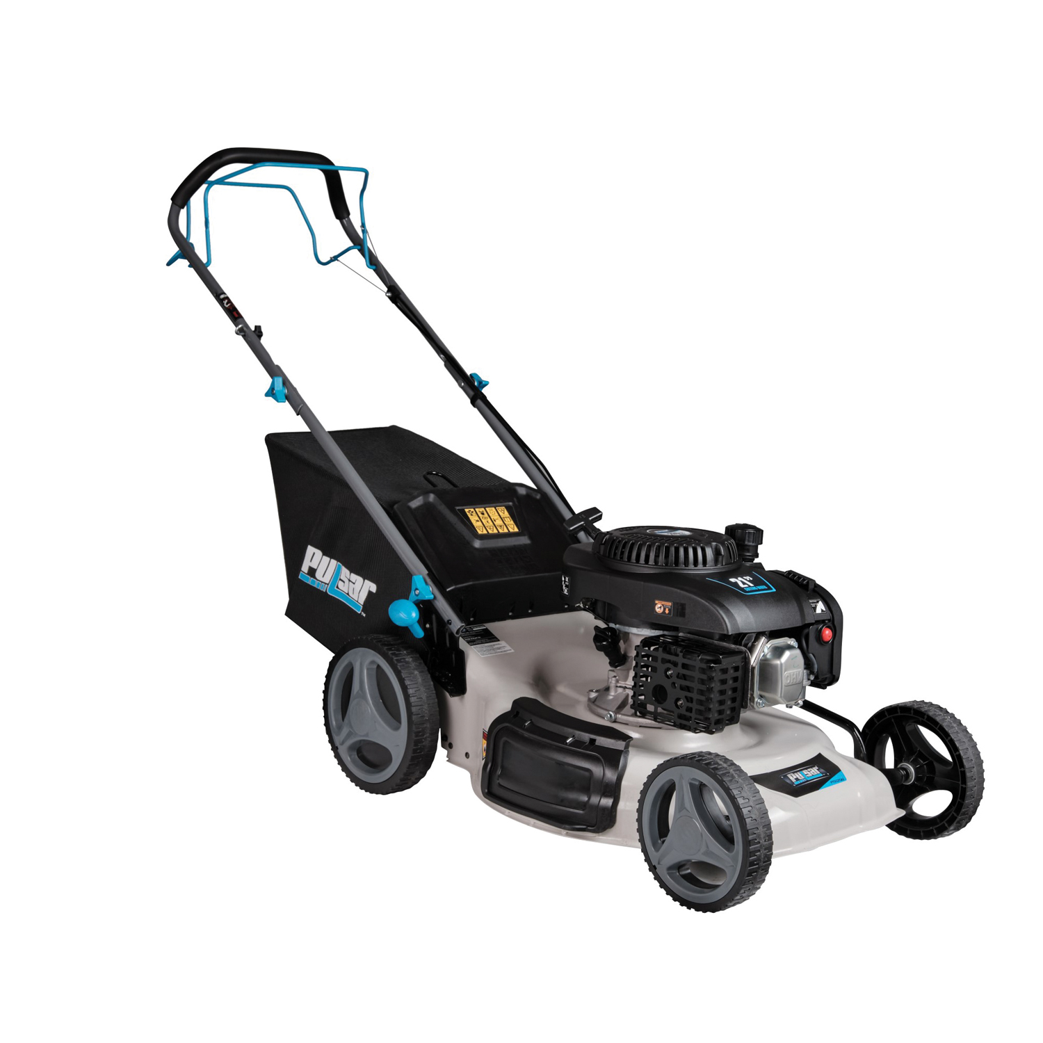 Pulsar 200cc 21” 3-in-1 Self-Propelled High Wheel Lawn Mower