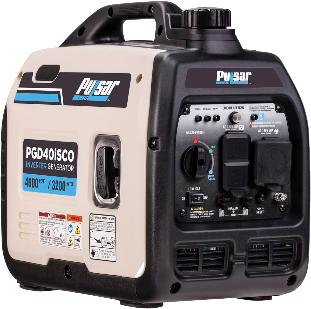 Pulsar Products Inverter Generator Gas 4000 Watt