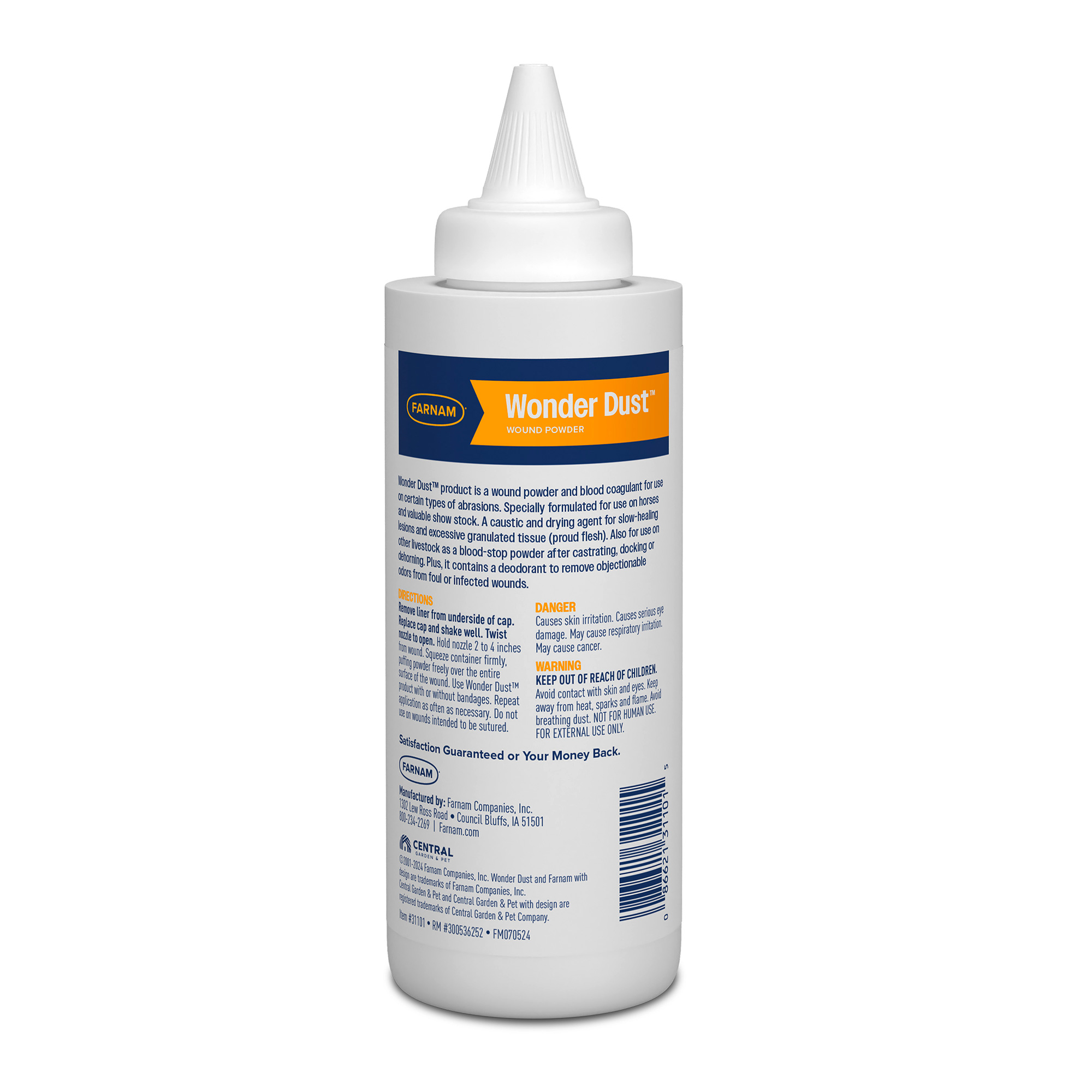 gold dust wound dressing Farnam® Wonder Dust™ Powder, 4 oz color:natural