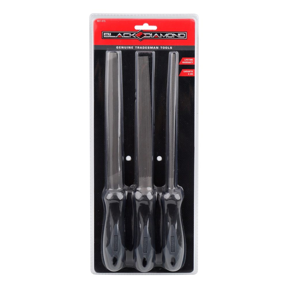 Black Diamond 3 Piece Metal File Set - 0000002839 - Runnings