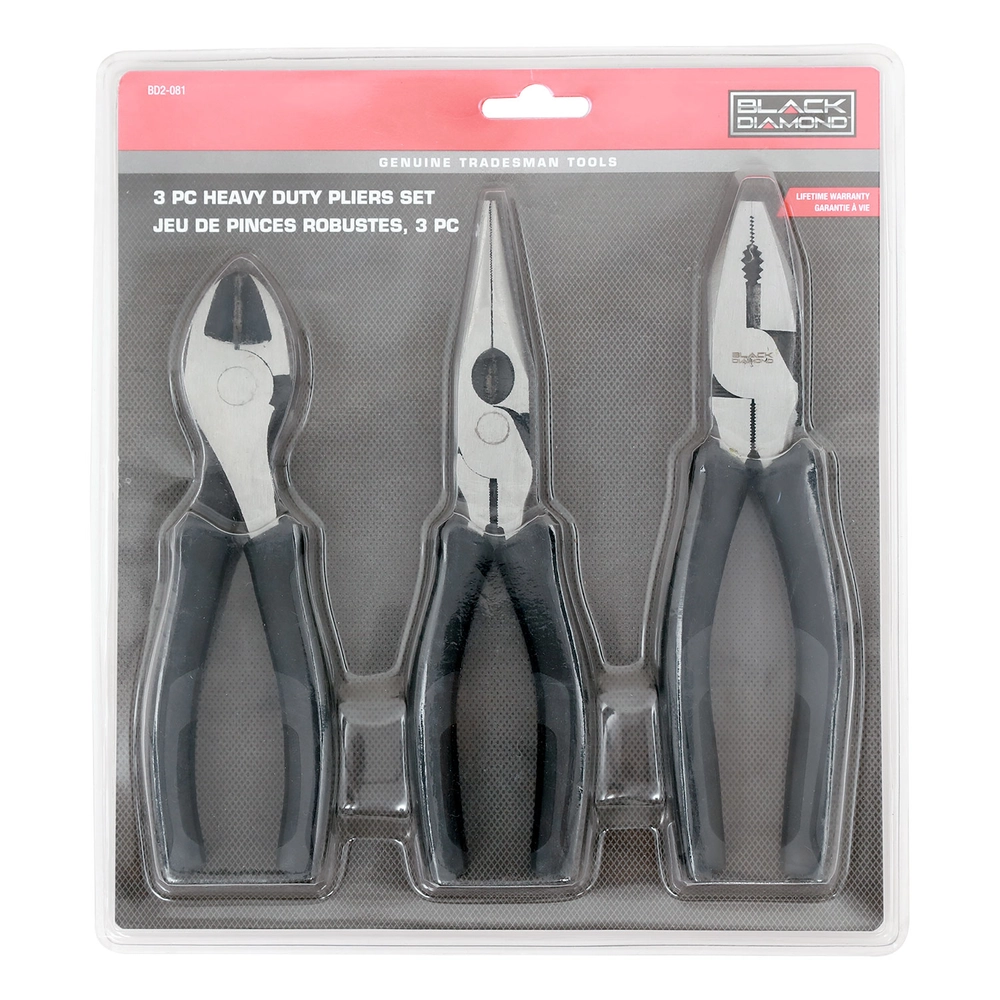 Black Diamond 4 Piece Heavy Duty Pliers Set - 0000002839 - Runnings