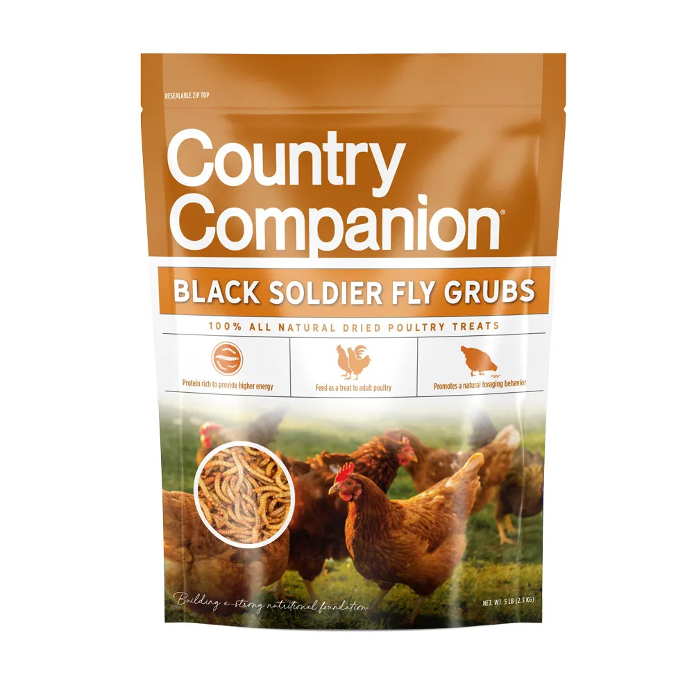 Country Companion Black Soldier Fly Grub Dried Poultry Treat, 5 lb.