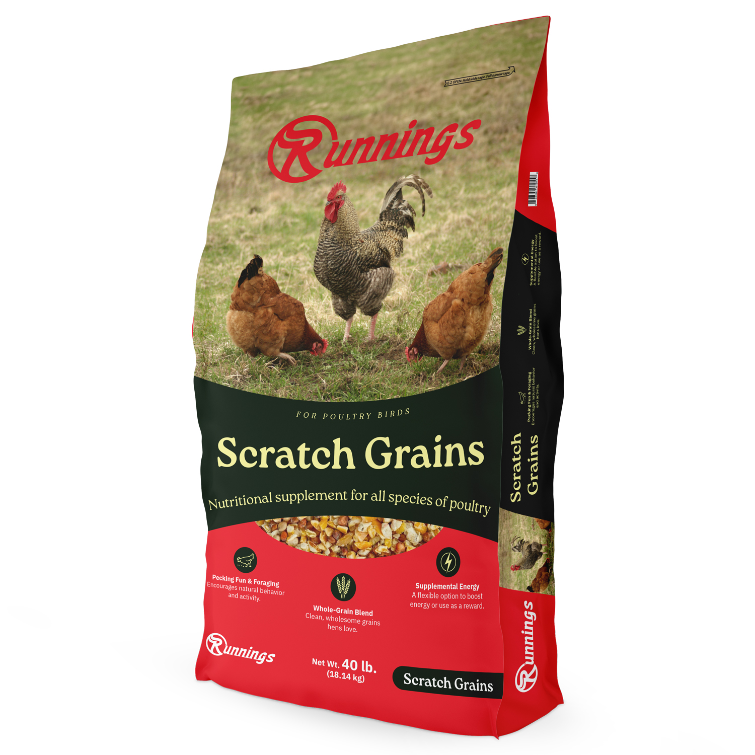 Runnings Poultry Scratch Grains, 40 lb.