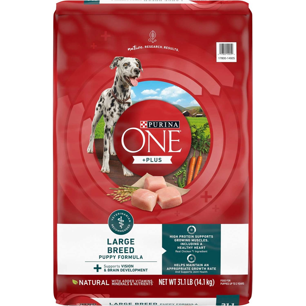 Purina® ONE® +Plus Large Breed Puppy Formula Dry Dog Food, 31.1