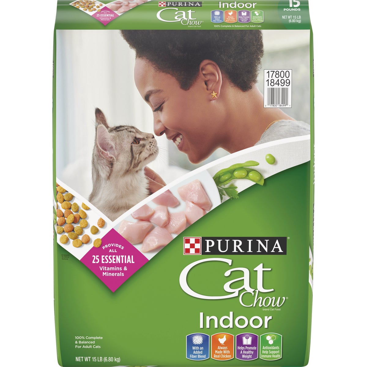 Purina Cat Chow Indoor Formula 15 Lb. Chicken Flavor Adult Dry Cat