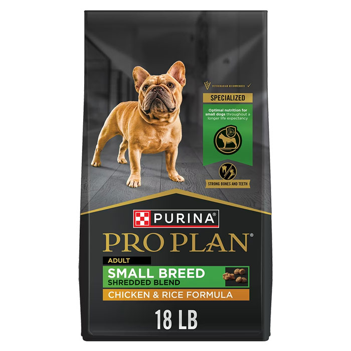 PURINA PRO PLAN ドライフード 2kg×2袋 Purina Pro Plan Adult Small Breed Shredded Blend - Chicken & Rice