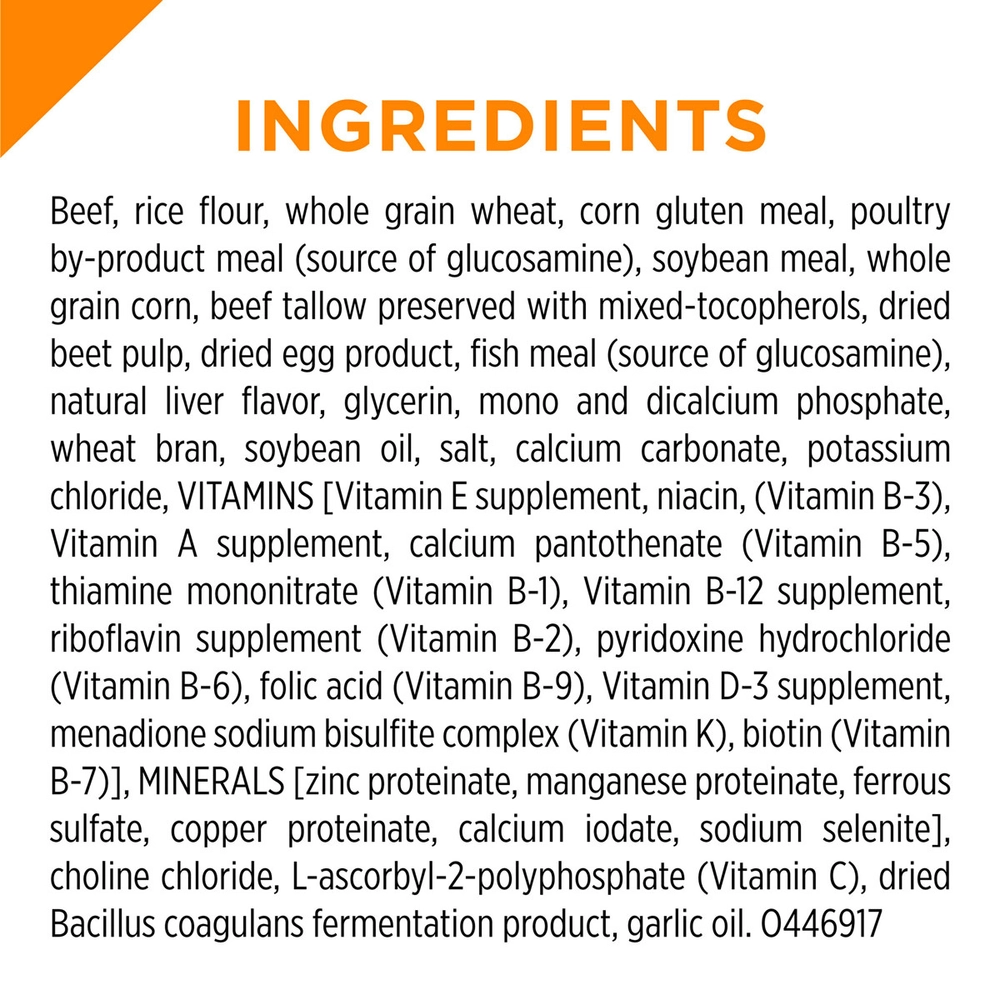 Purina® Pro Plan® Complete Essentials Shredded Blend Dry Dog Food Adult,  Beef Rice Formula, 35