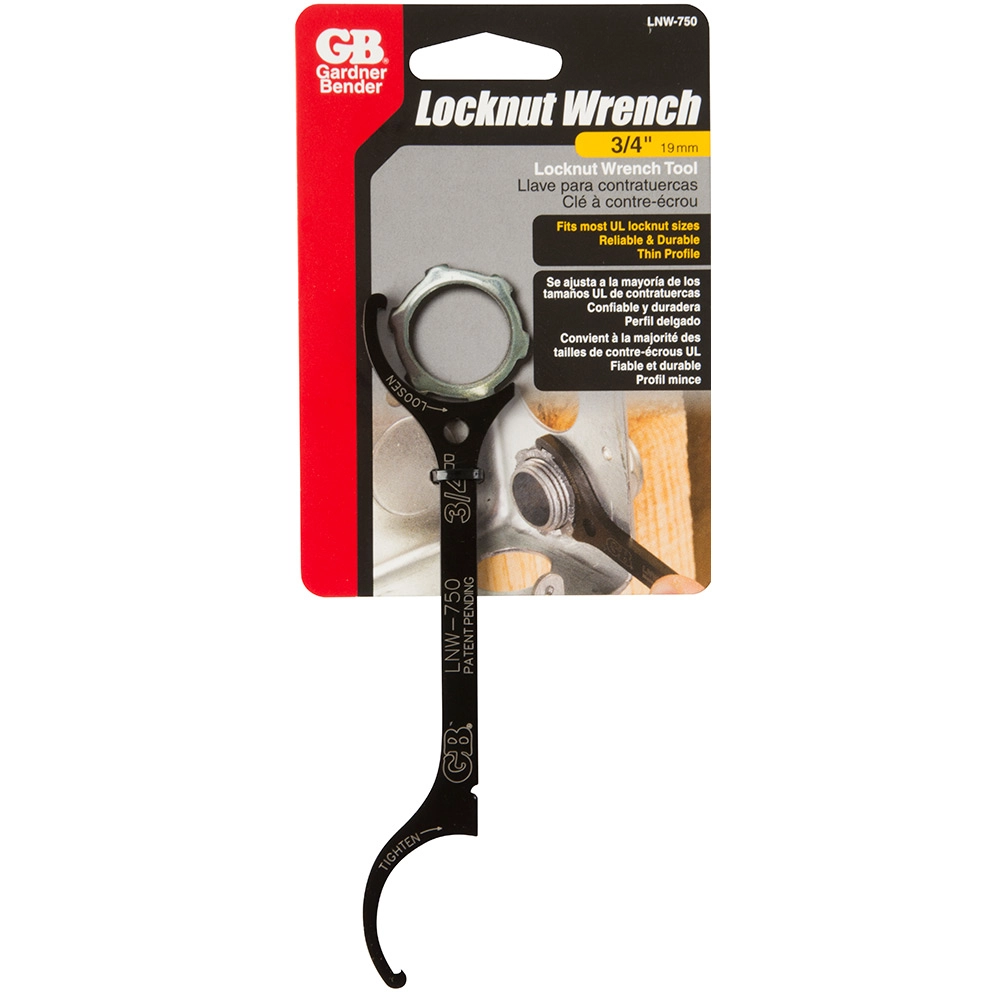 Gardner Bender® Locknut Wrench, 3/4