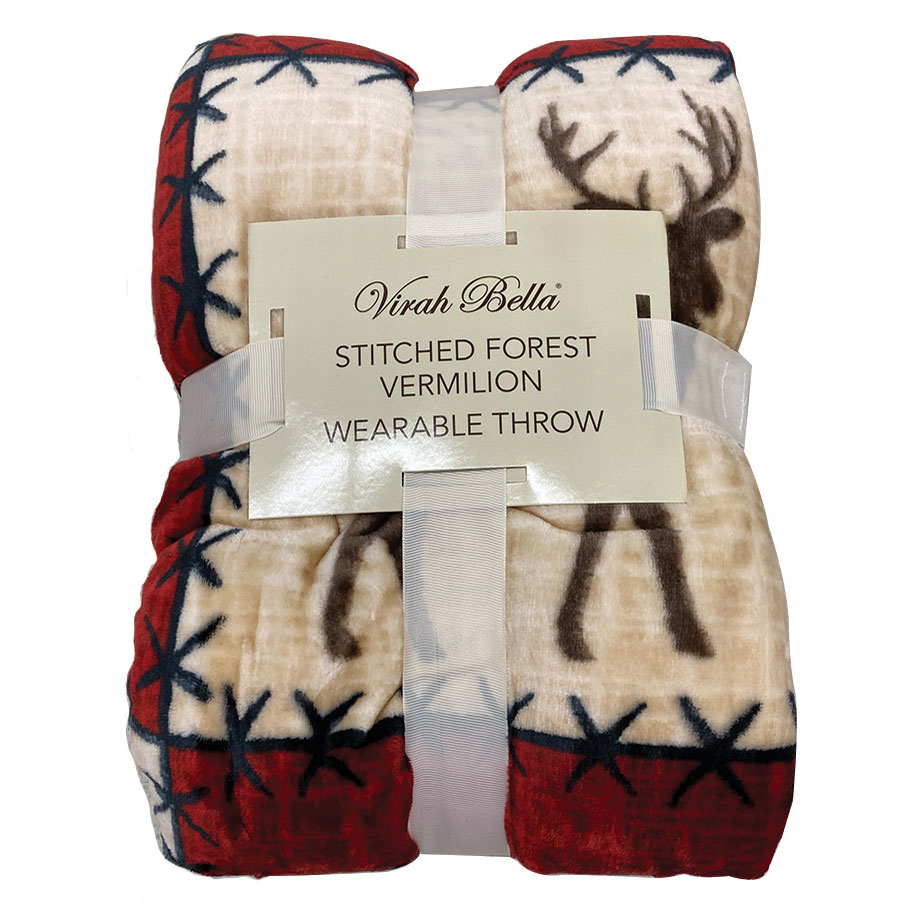 Virah Bella® Wearable Hooded Plush Throw - 0000003111 - Runnings