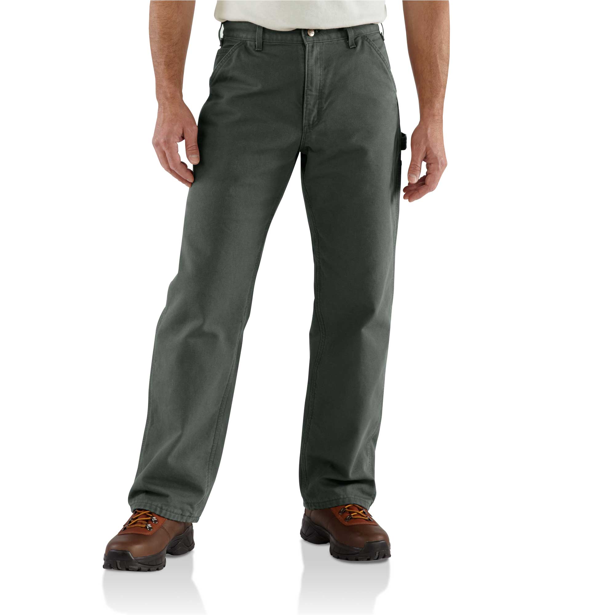 Carhartt® Men's Loose-Fit Washed Duck Flannel Lined Utility Work Pant